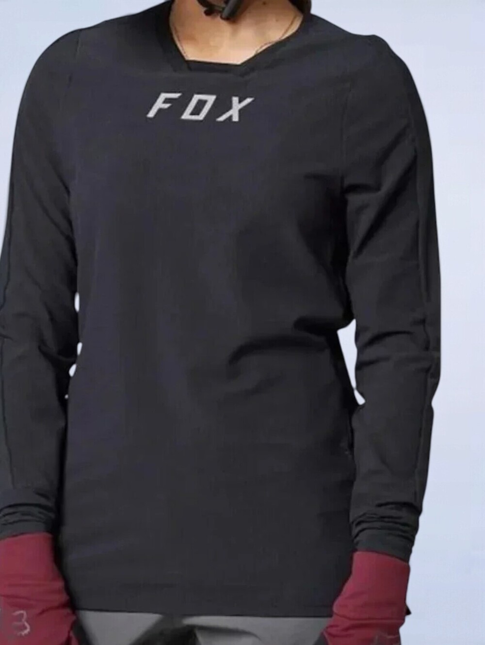 Fox Racing Defend Thermal Jersey in Black - Size Extra Large